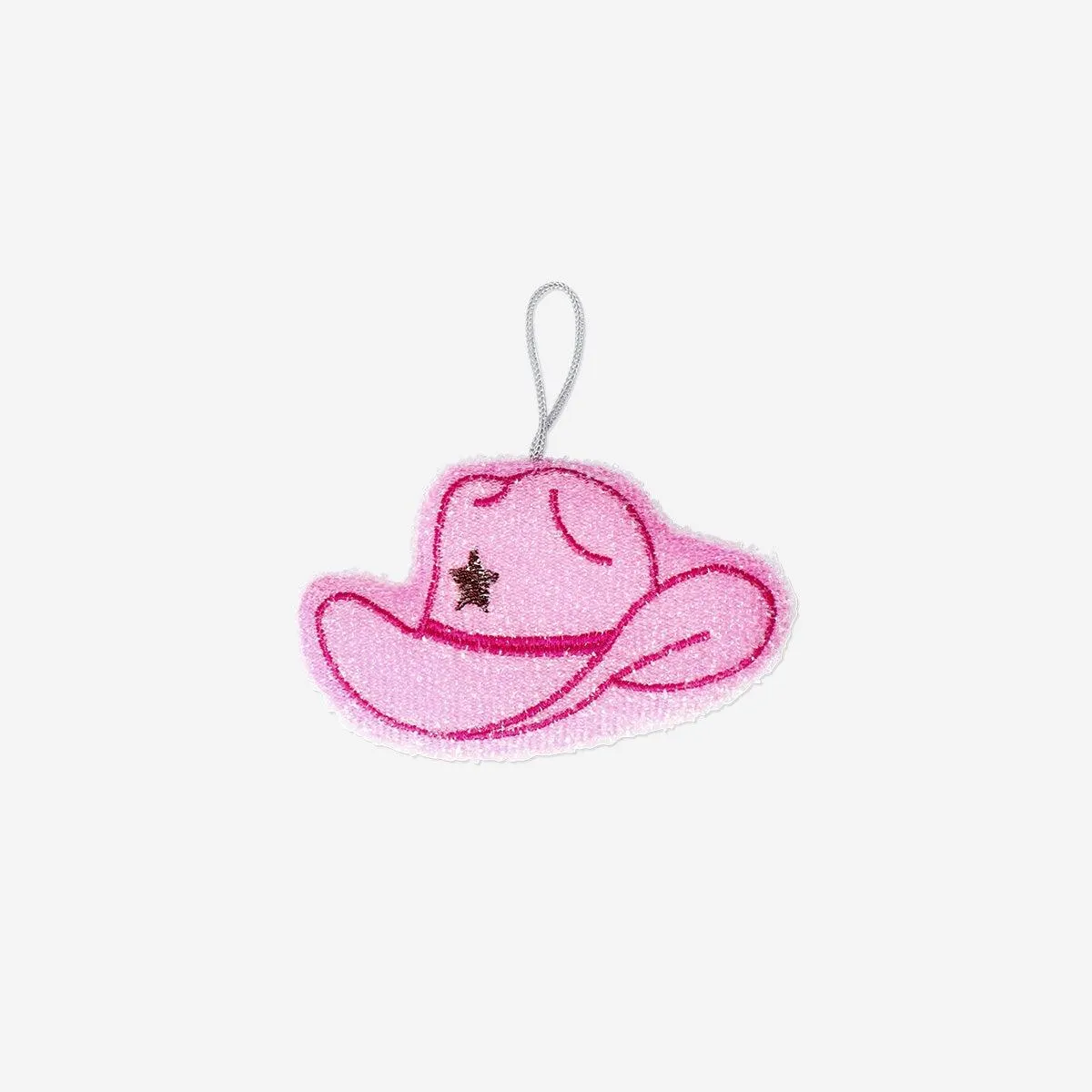 Pink cowboy hat cleaning sponge
