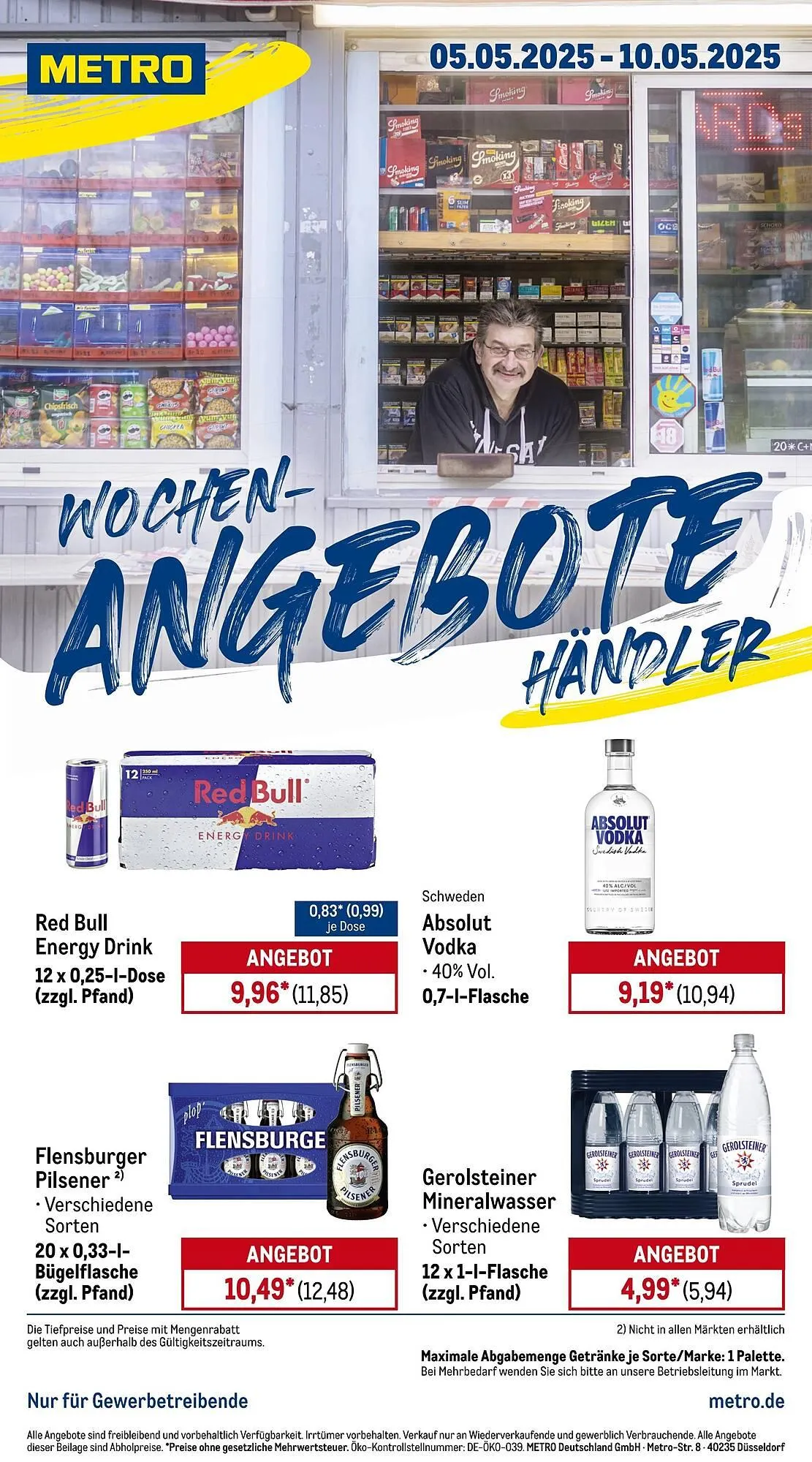 METRO Prospekt von 5. Mai bis 11. Mai 2025 - Prospekt seite 1