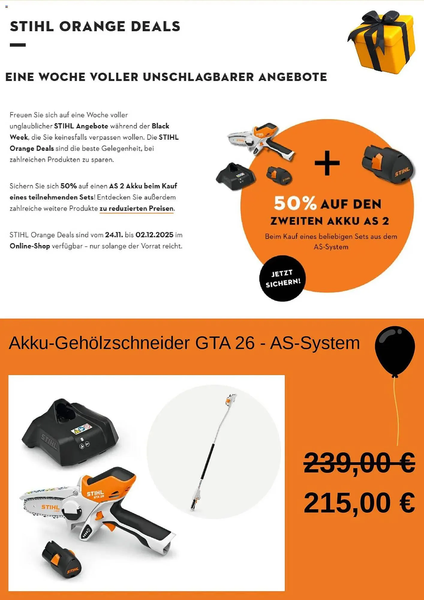 STIHL Prospekt von 24. November bis 2. Dezember 2025 - Prospekt seite 2