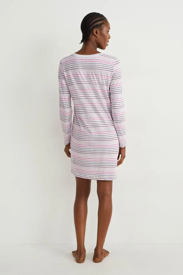 Nachthemd - gestreept