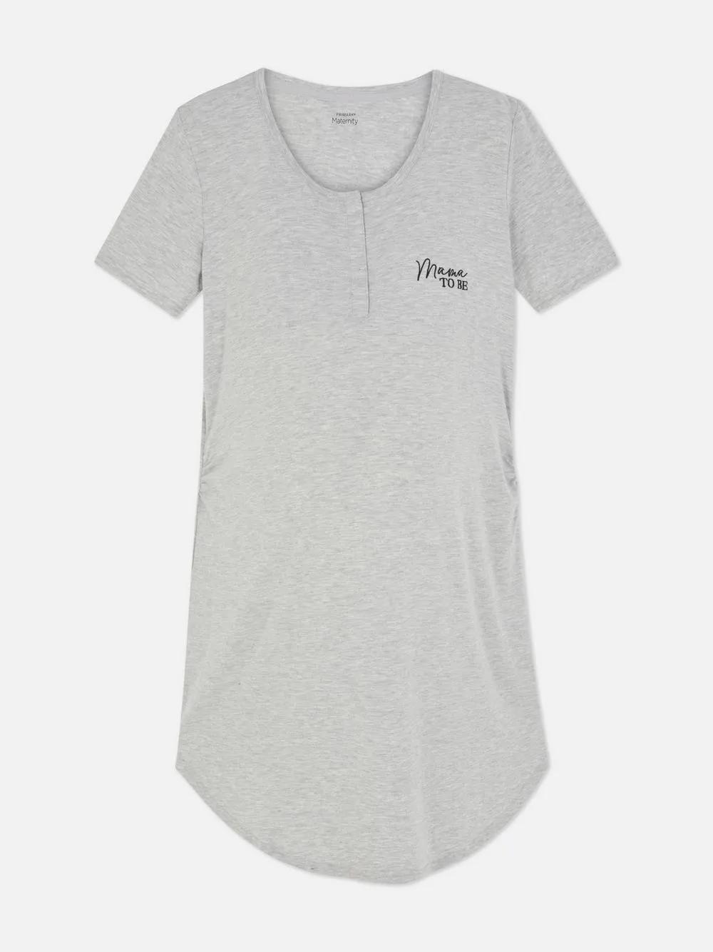 Umstandsschlafshirt mit Stickerei