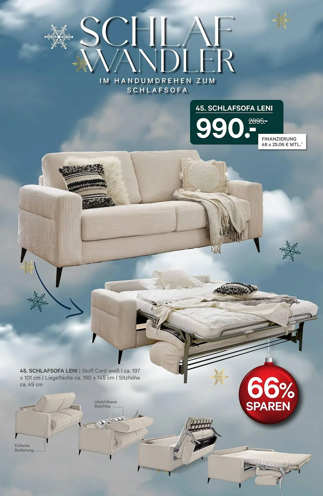 Kabs Polsterwelt Prospekt von 2. Dezember bis 19. Dezember 2025 - Prospekt seite 36