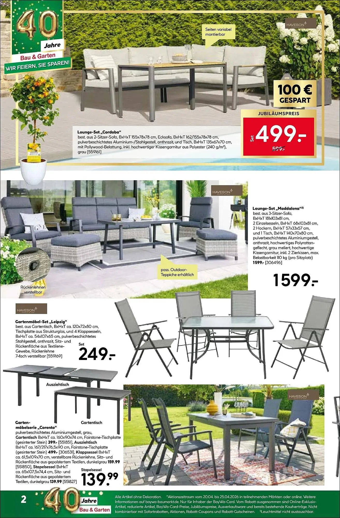 BayWa Bau & Garten Prospekt von 20. April bis 26. April 2026 - Prospekt seite 2