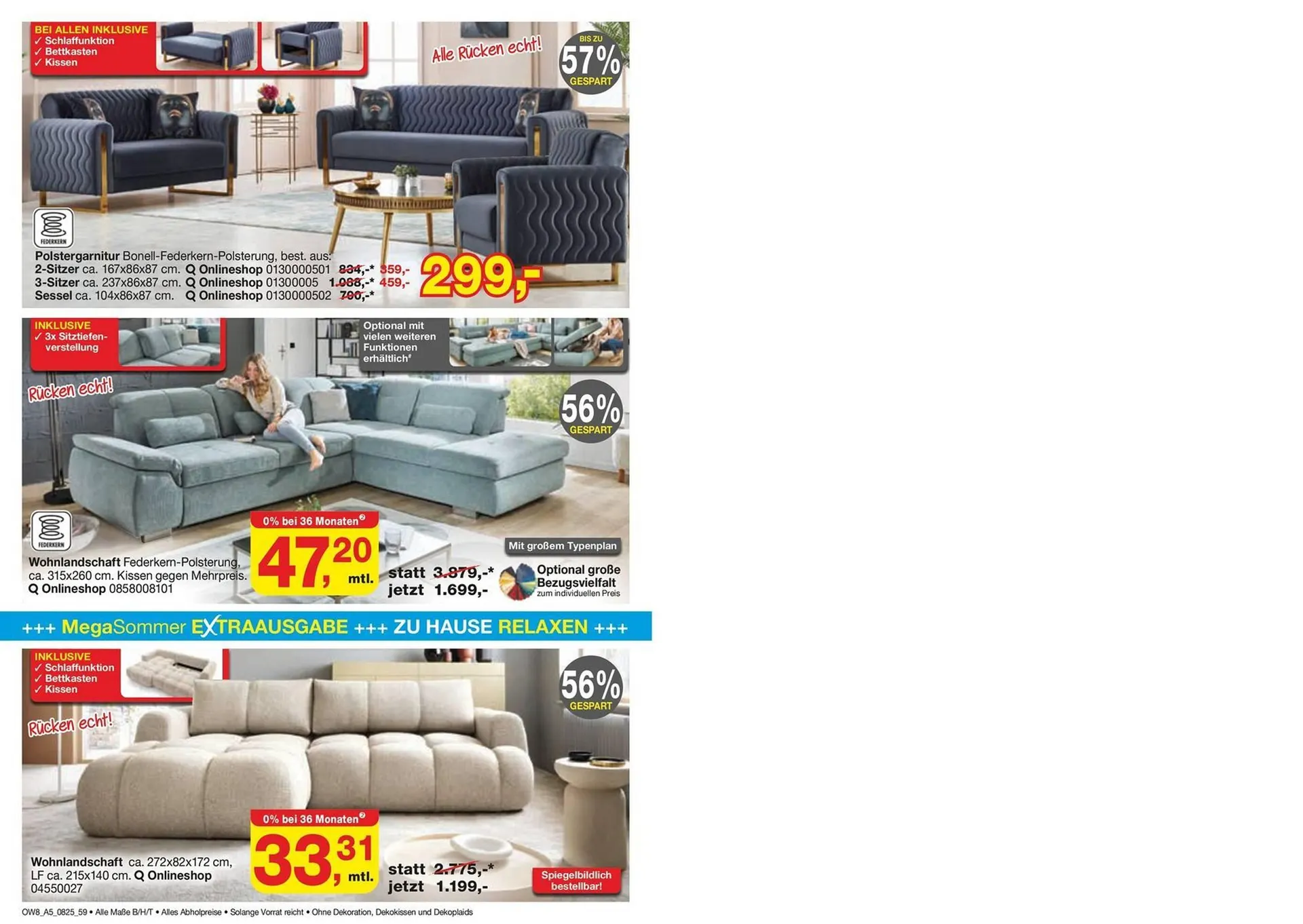 Opti Wohnwelt Prospekt von 25. Juli bis 23. August 2025 - Prospekt seite 53