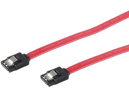 KABELBUDE SATA-Anschlusskabel St./St. Metallbefestigung 0,3m SATA Anschlusskabel, Rot