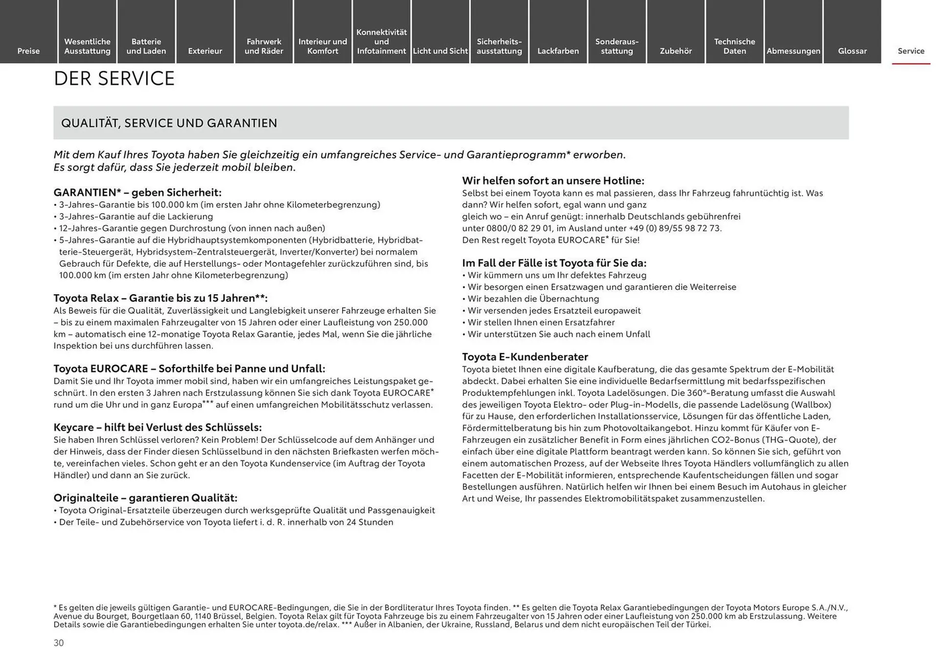 Toyota Prospekt von 20. September bis 20. September 2025 - Prospekt seite 30