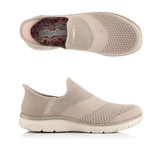 SKECHERS Damen-Slipper Virtue- Sleek Stretch-Strick Hands Free Slip-ins®