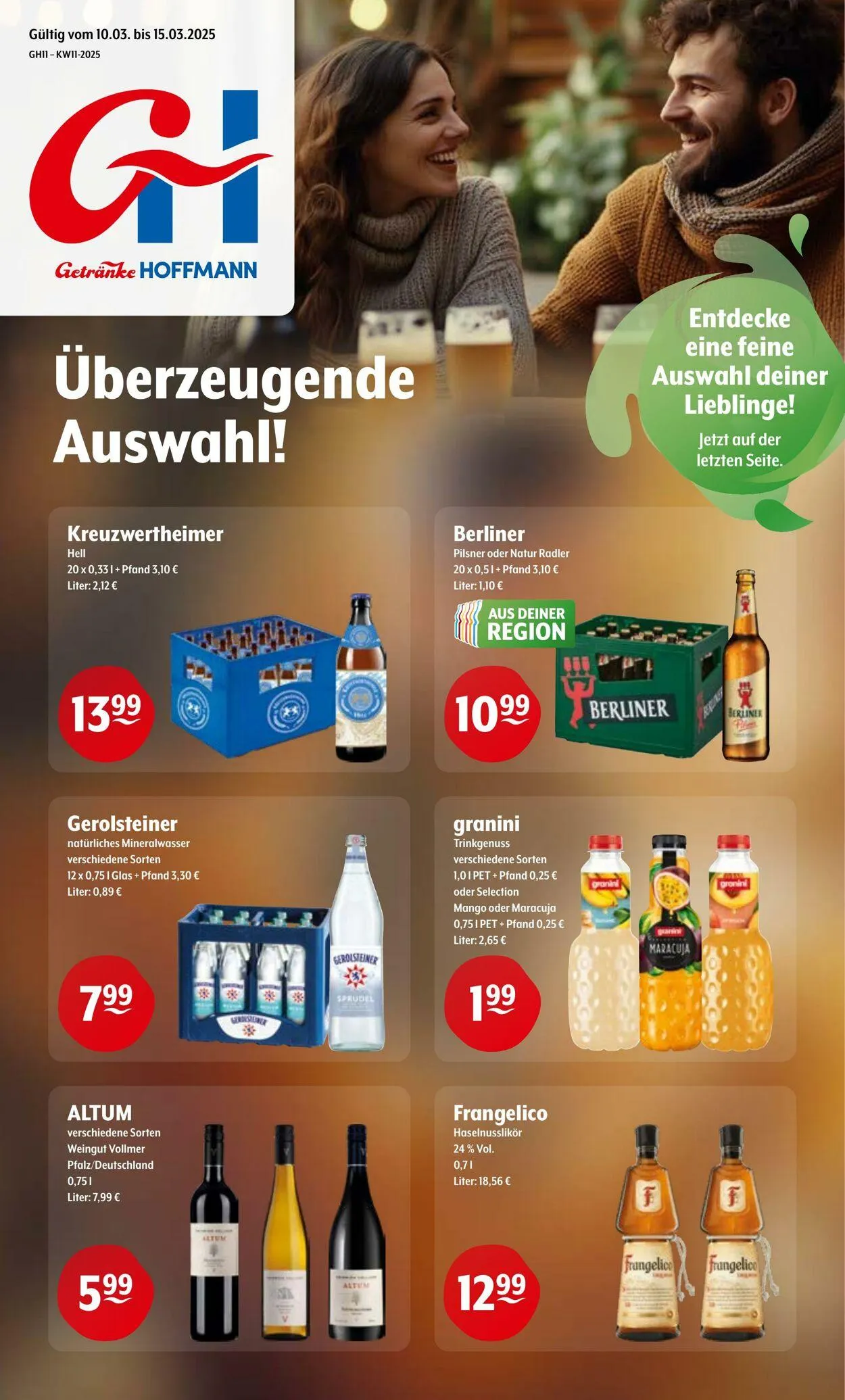 Getränke Hoffmann Aktueller Prospekt von 16. März bis 15. März 2026 - Prospekt seite 1