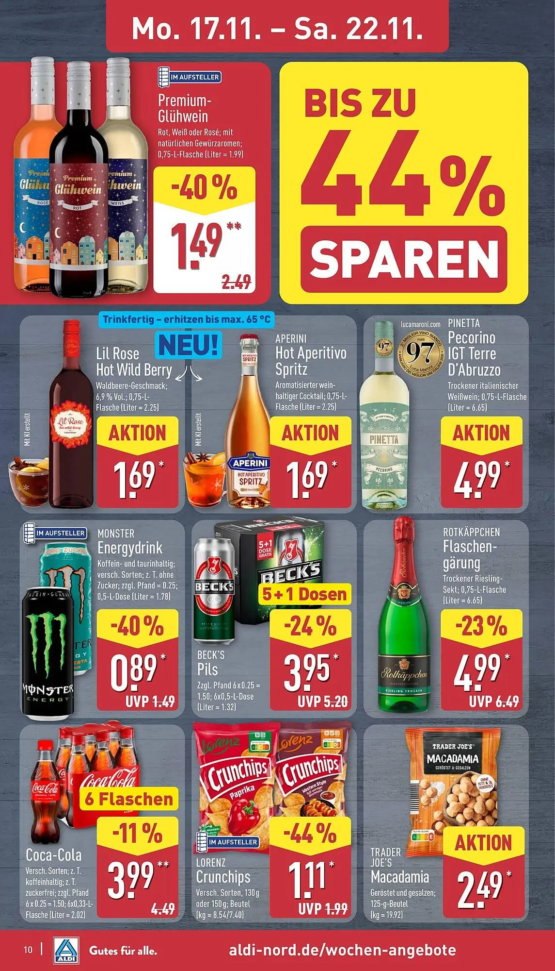 Aldi Nord Prospekt von 17. November bis 22. November 2025 - Prospekt seite 10