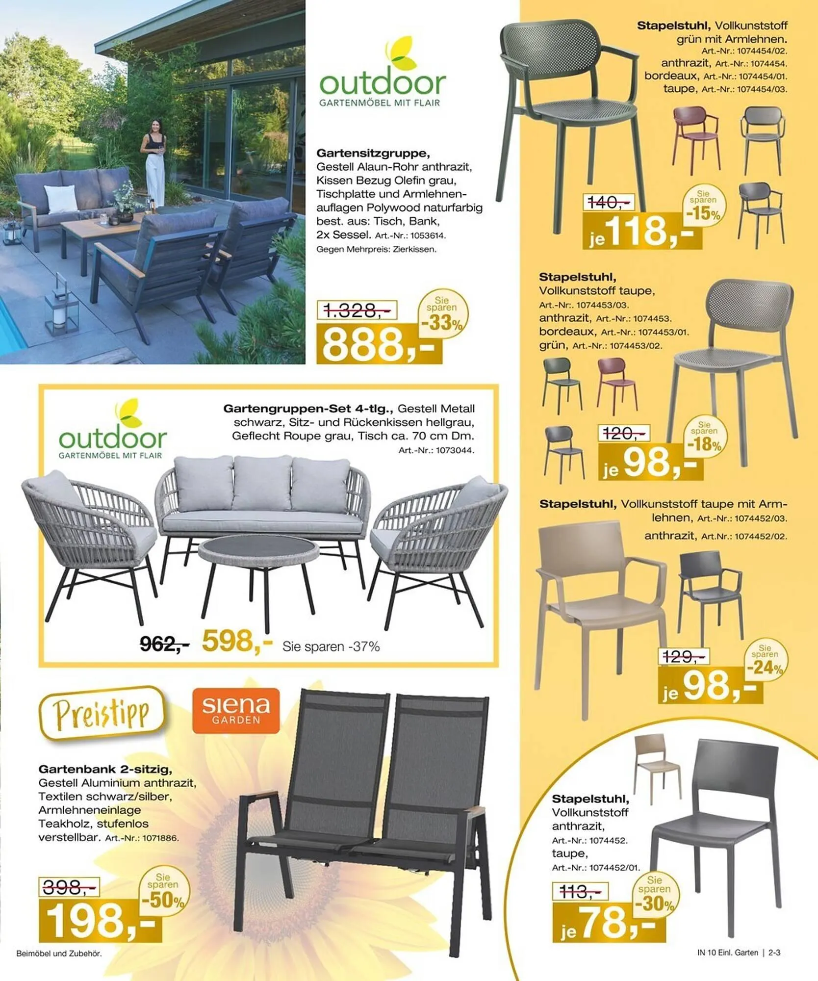 Möbel Inhofer Prospekt von 9. April bis 26. April 2025 - Prospekt seite 3