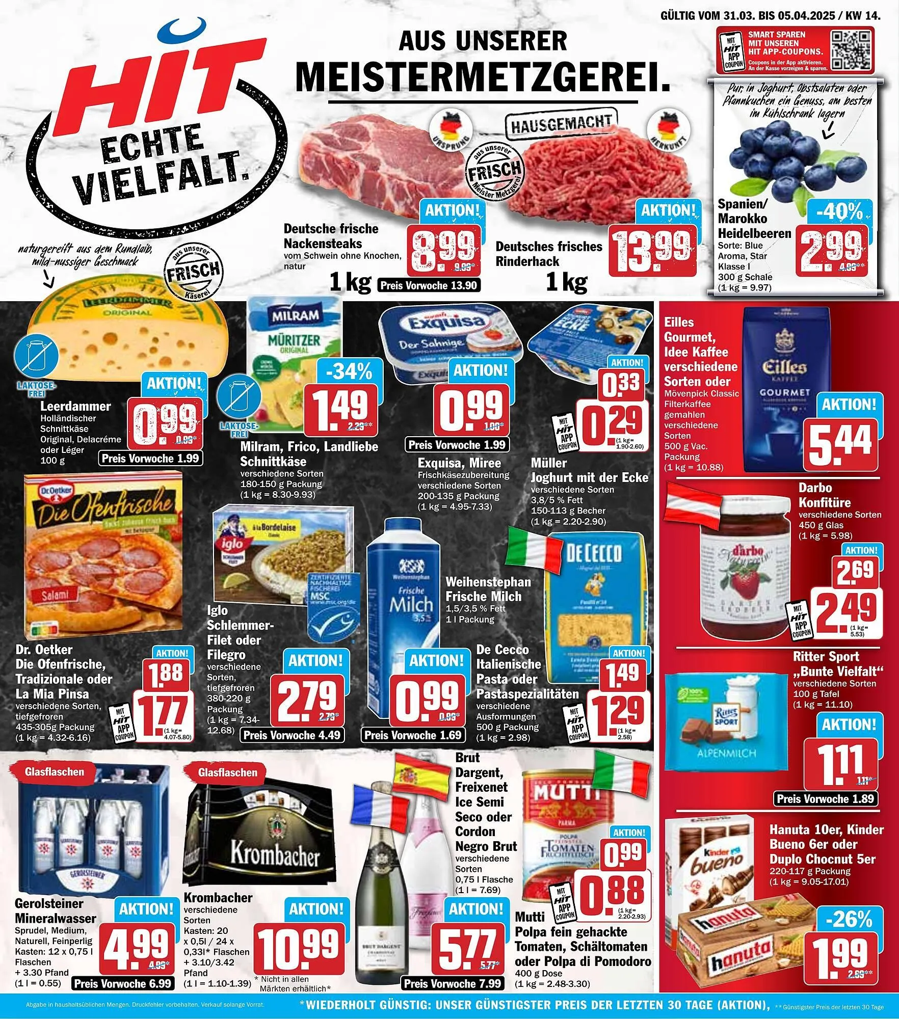 Hit Prospekt von 31. März bis 5. April 2025 - Prospekt seite 1