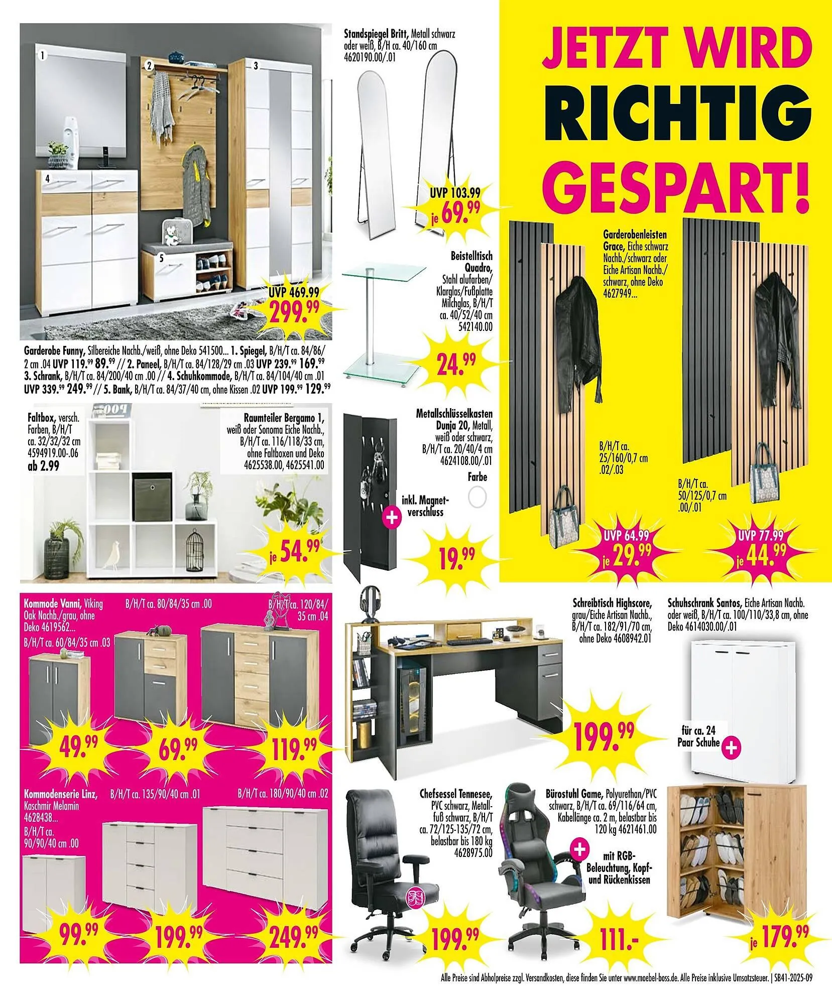 Möbel Boss Prospekt von 4. Oktober bis 10. Oktober 2025 - Prospekt seite 9