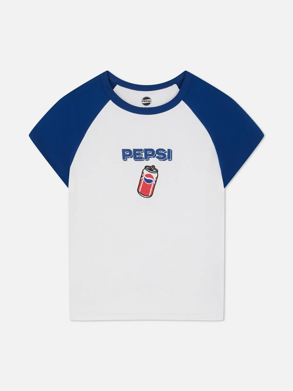„Pepsi“ Baby Tee aus Baumwolle mit Raglanärmeln