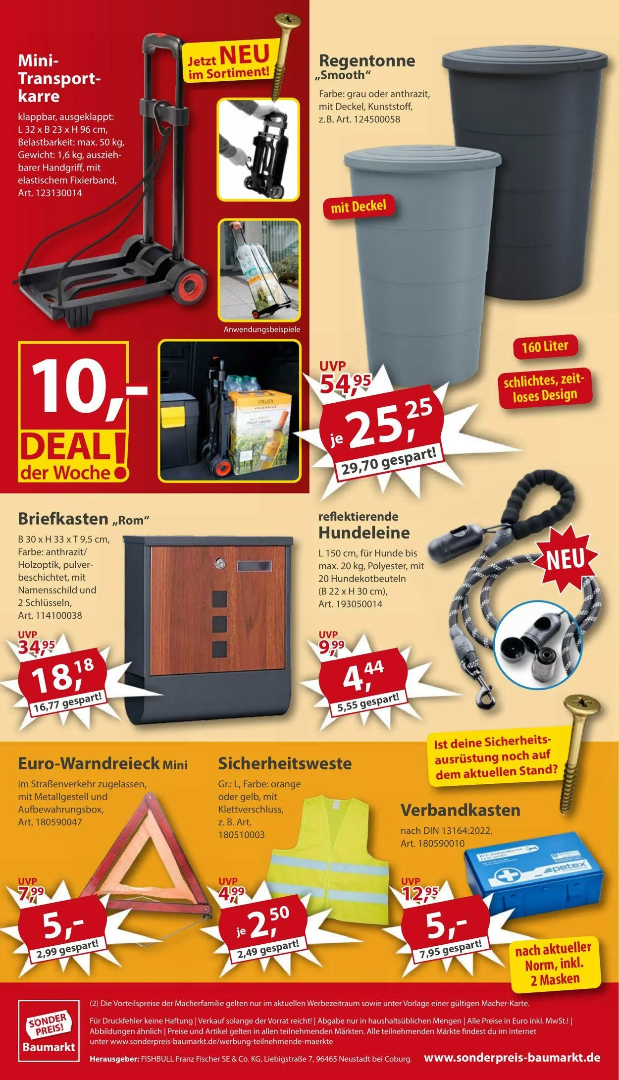 Sonderpreis Baumarkt Aktueller Prospekt von 19. Juli bis 2. August 2025 - Prospekt seite 16