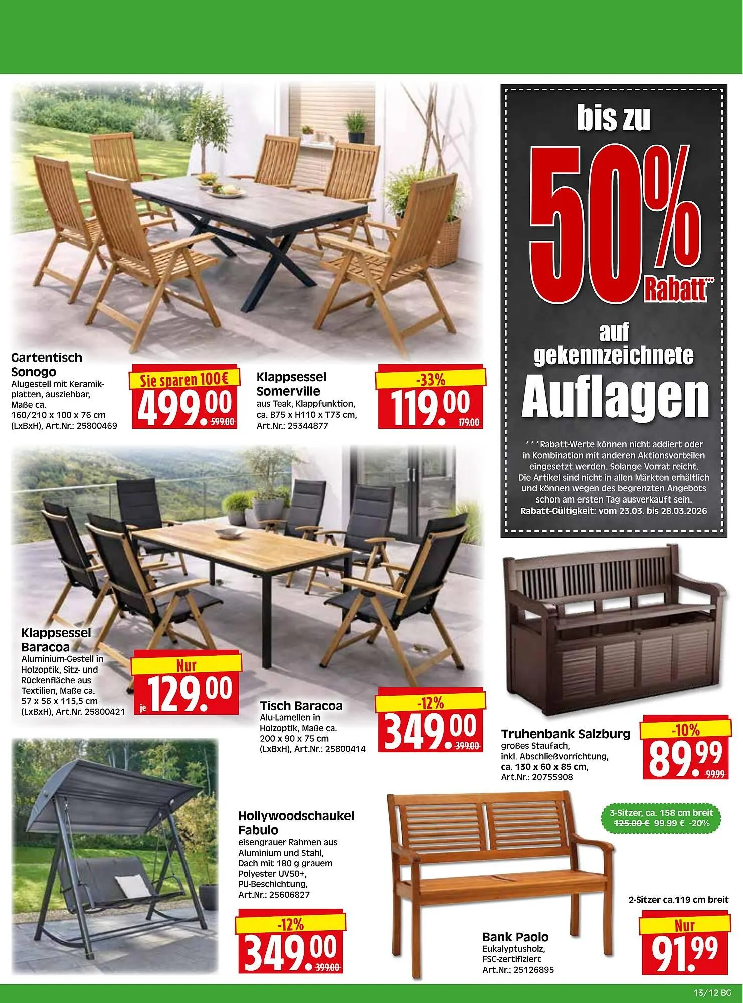 Herkules Baumarkt Prospekt von 23. März bis 28. März 2026 - Prospekt seite 12