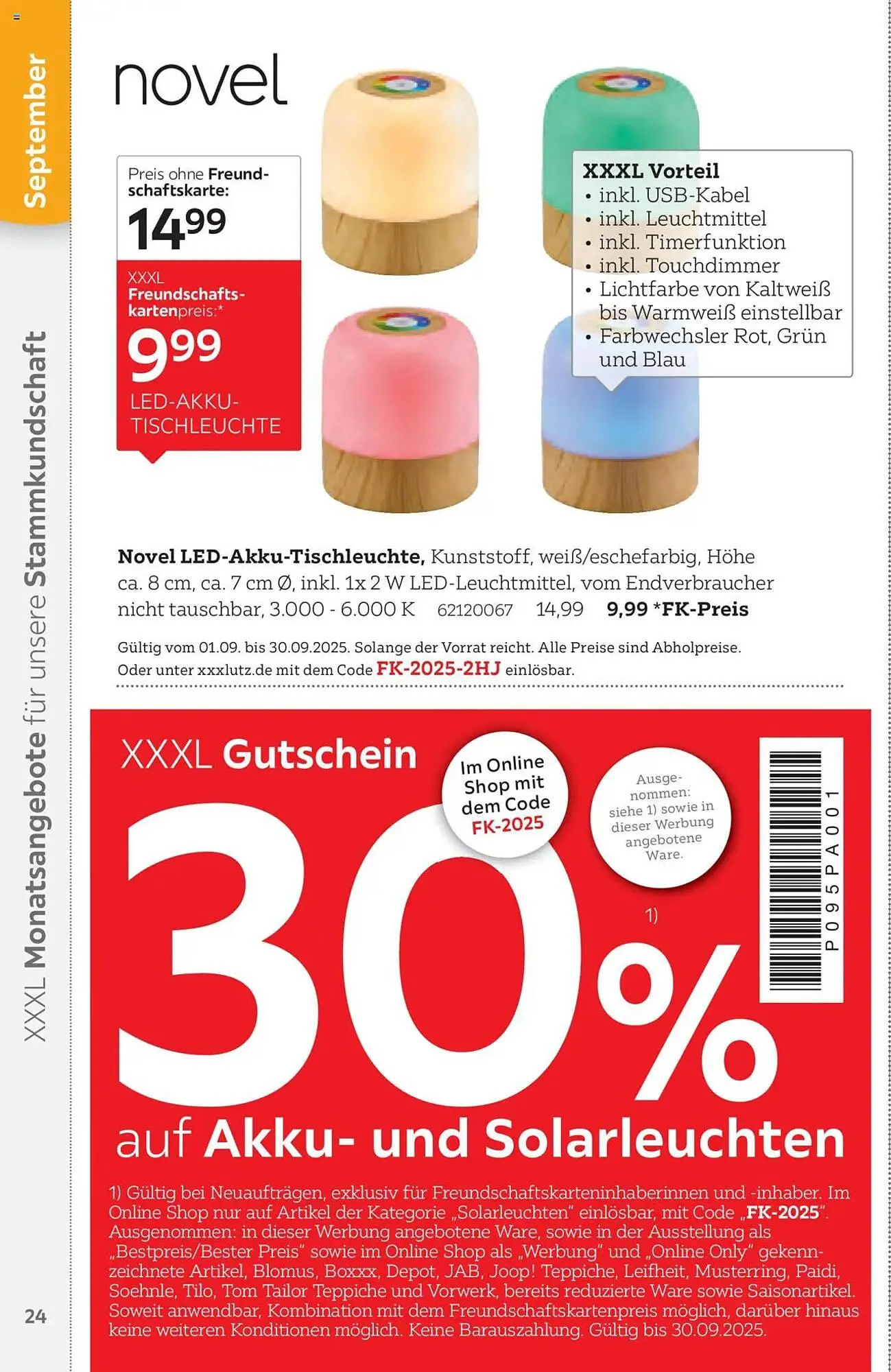 XXXLutz Prospekt von 1. August bis 31. Januar 2026 - Prospekt seite 24