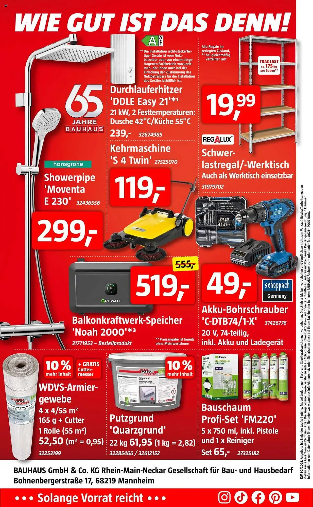 Bauhaus Prospekt von 20. Juli bis 9. August 2025 - Prospekt seite 8