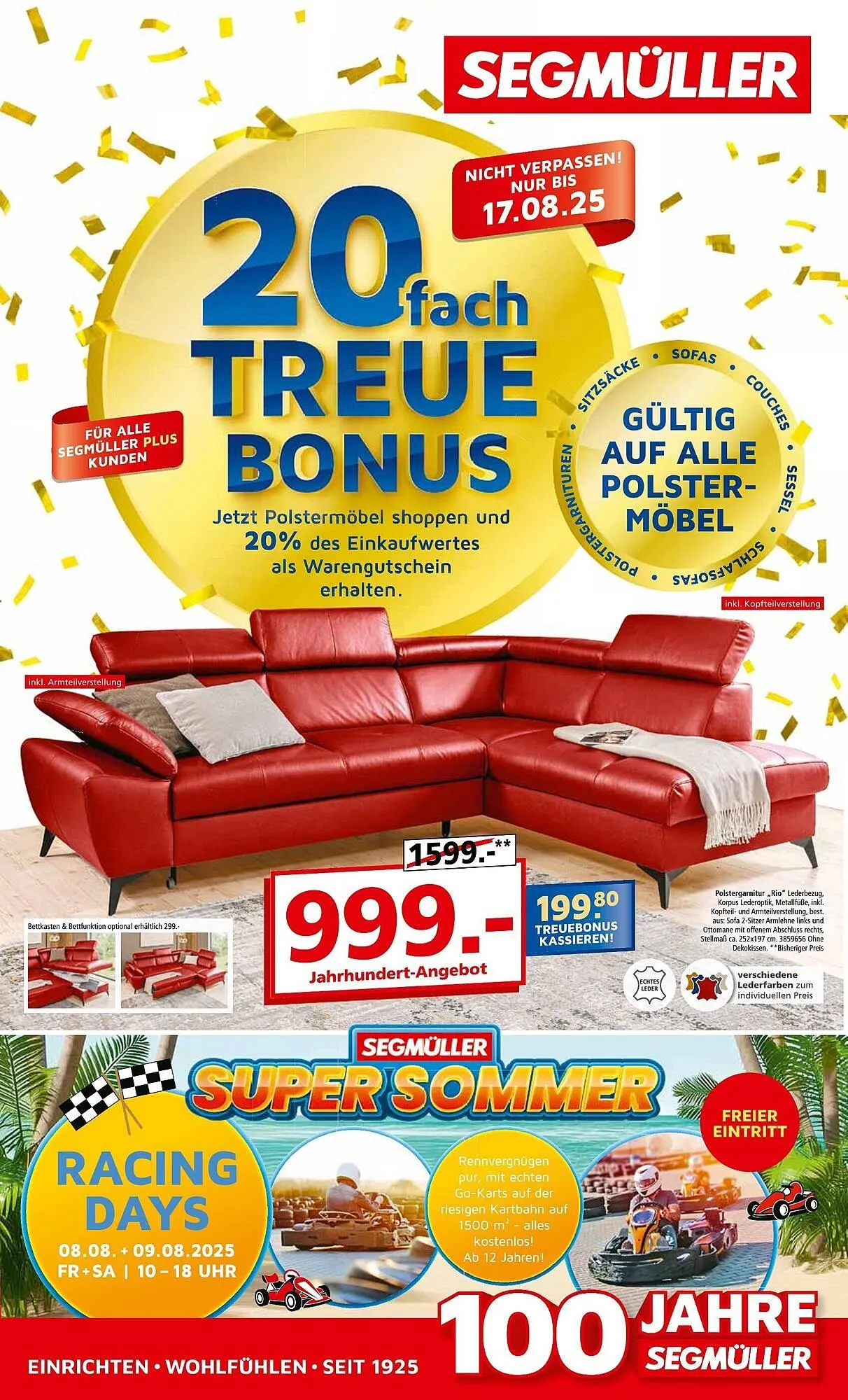 Segmüller Prospekt von 2. August bis 23. August 2025 - Prospekt seite 1