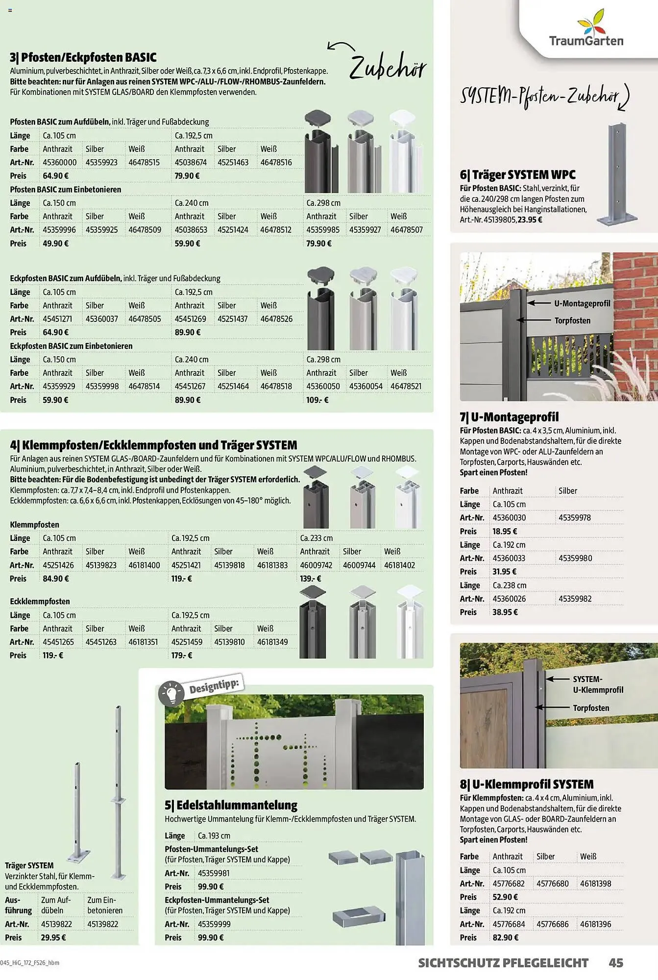 Hagebau Prospekt von 2. März bis 31. Dezember 2026 - Prospekt seite 45