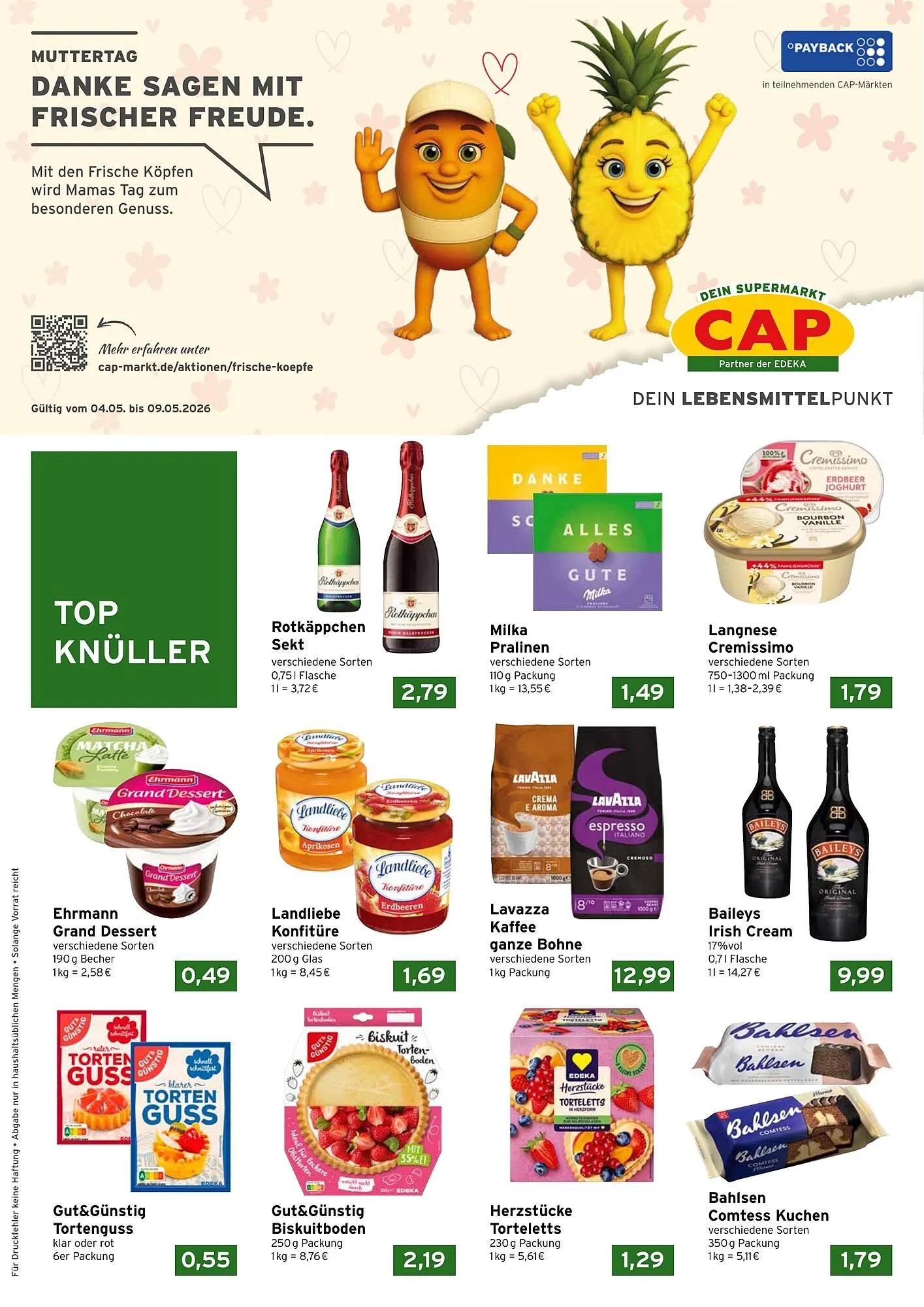 CAP Markt Prospekt von 4. Mai bis 9. Mai 2026 - Prospekt seite 1