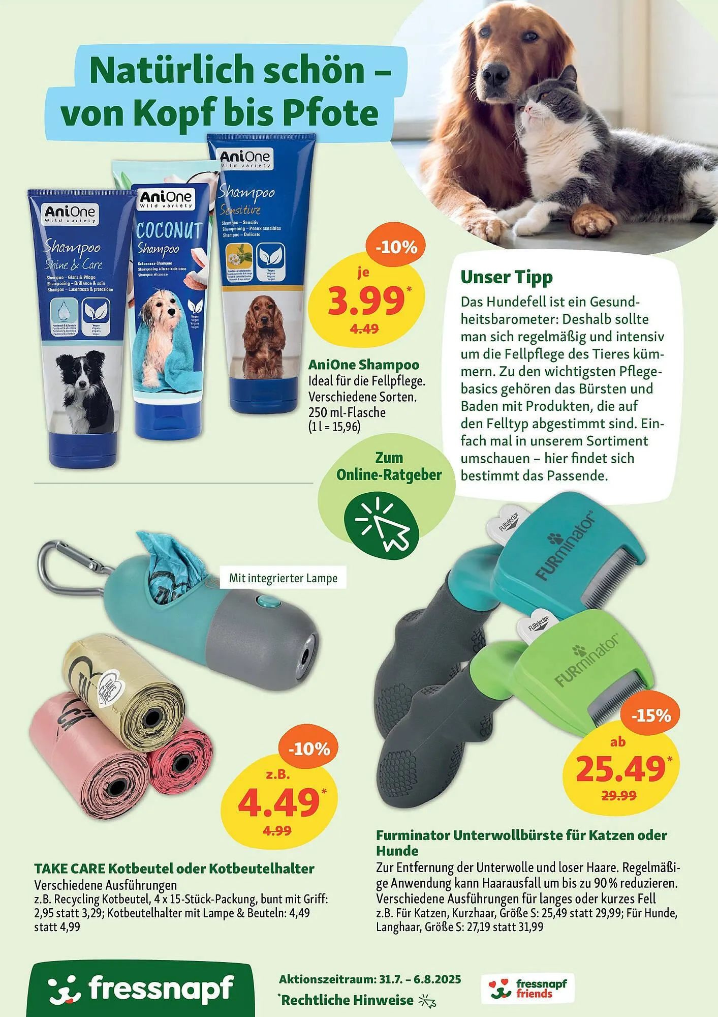 Fressnapf Prospekt von 30. Juli bis 6. August 2025 - Prospekt seite 9