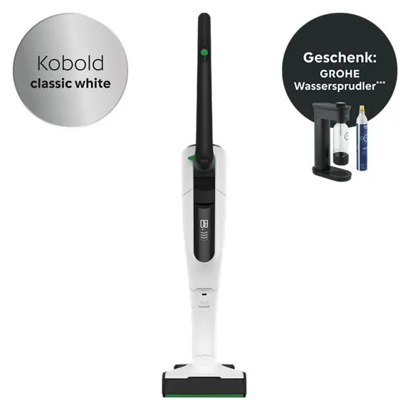 VK7 Akku-Staubsauger White (inkl. GROHE Wassersprudler)