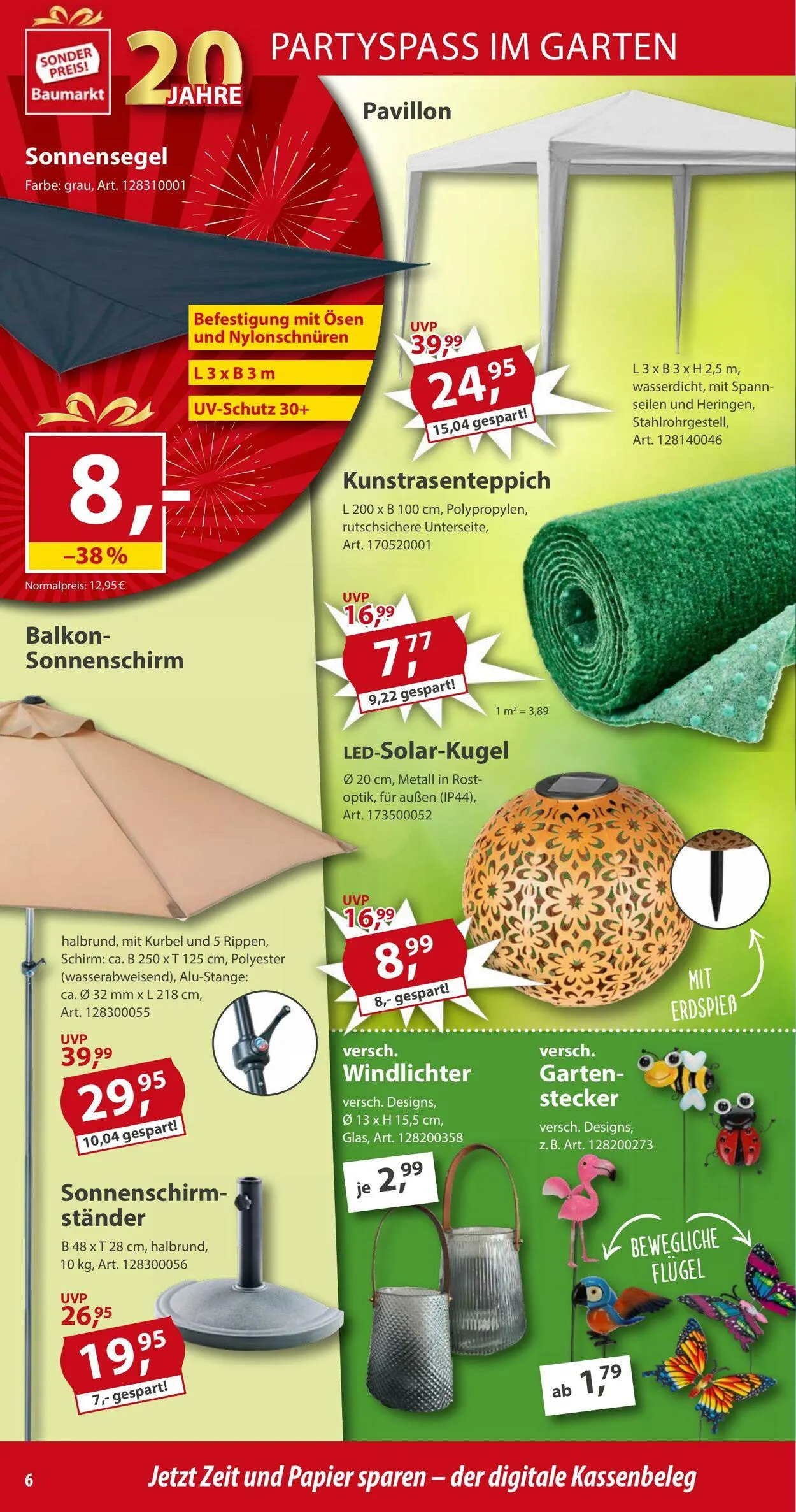 Sonderpreis Baumarkt Aktueller Prospekt von 3. Mai bis 17. Mai 2025 - Prospekt seite 6