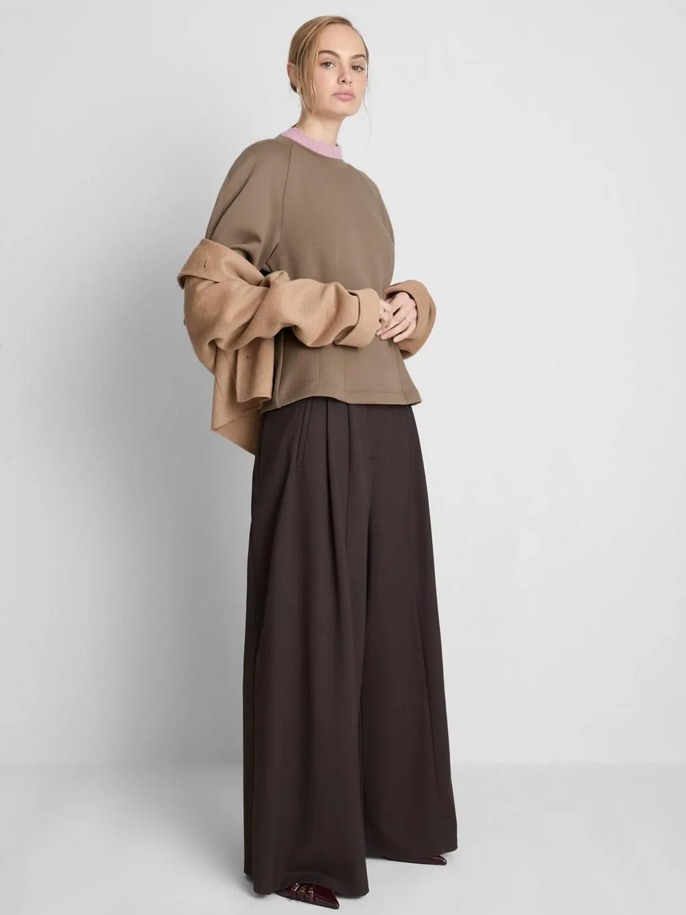 Strukturierter „The Edit“ Pullover mit Rundhalsausschnitt