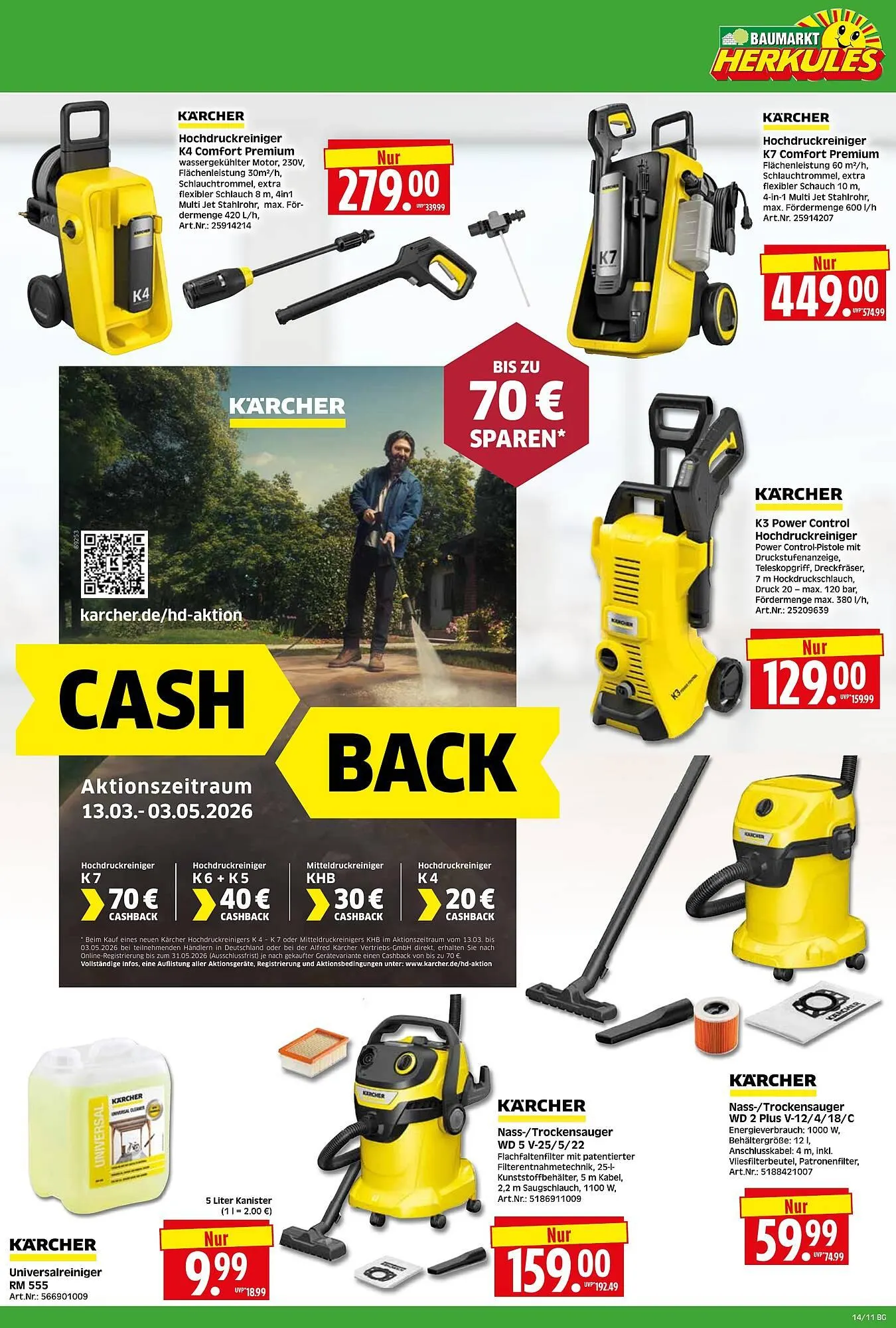 Herkules Baumarkt Prospekt von 30. März bis 4. April 2026 - Prospekt seite 11