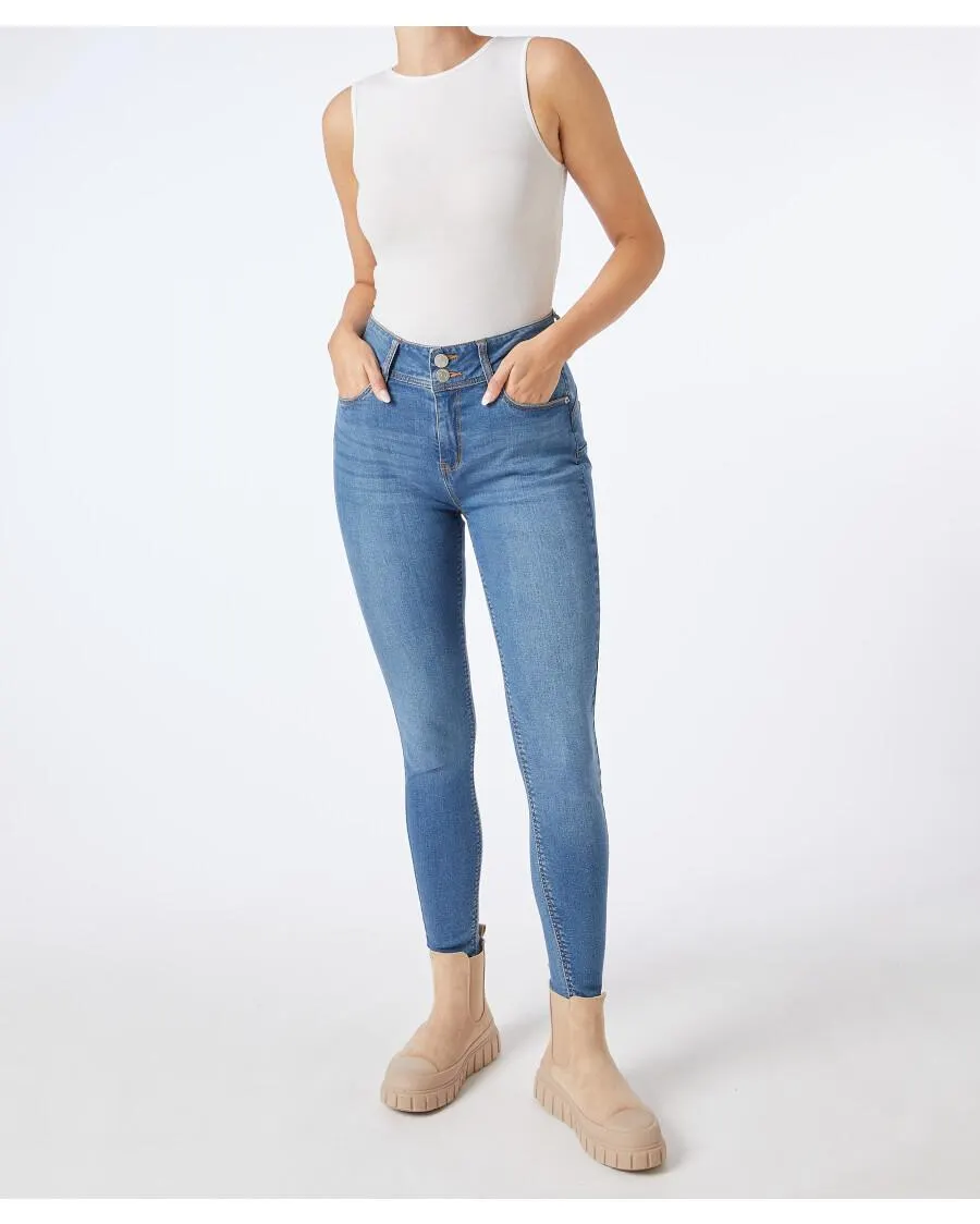 Jeans mit breitem Bund