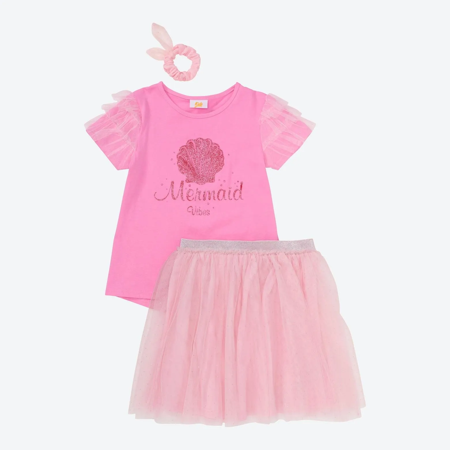 Kinder-Mädchen-Set mit Haarband, 3-teilig