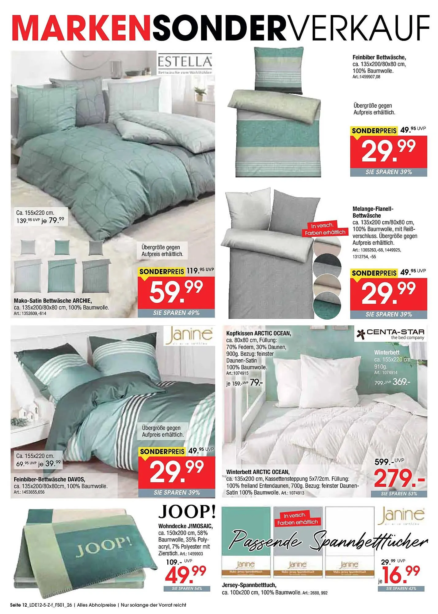 Zurbrüggen Prospekt von 5. Dezember bis 10. Januar 2026 - Prospekt seite 12