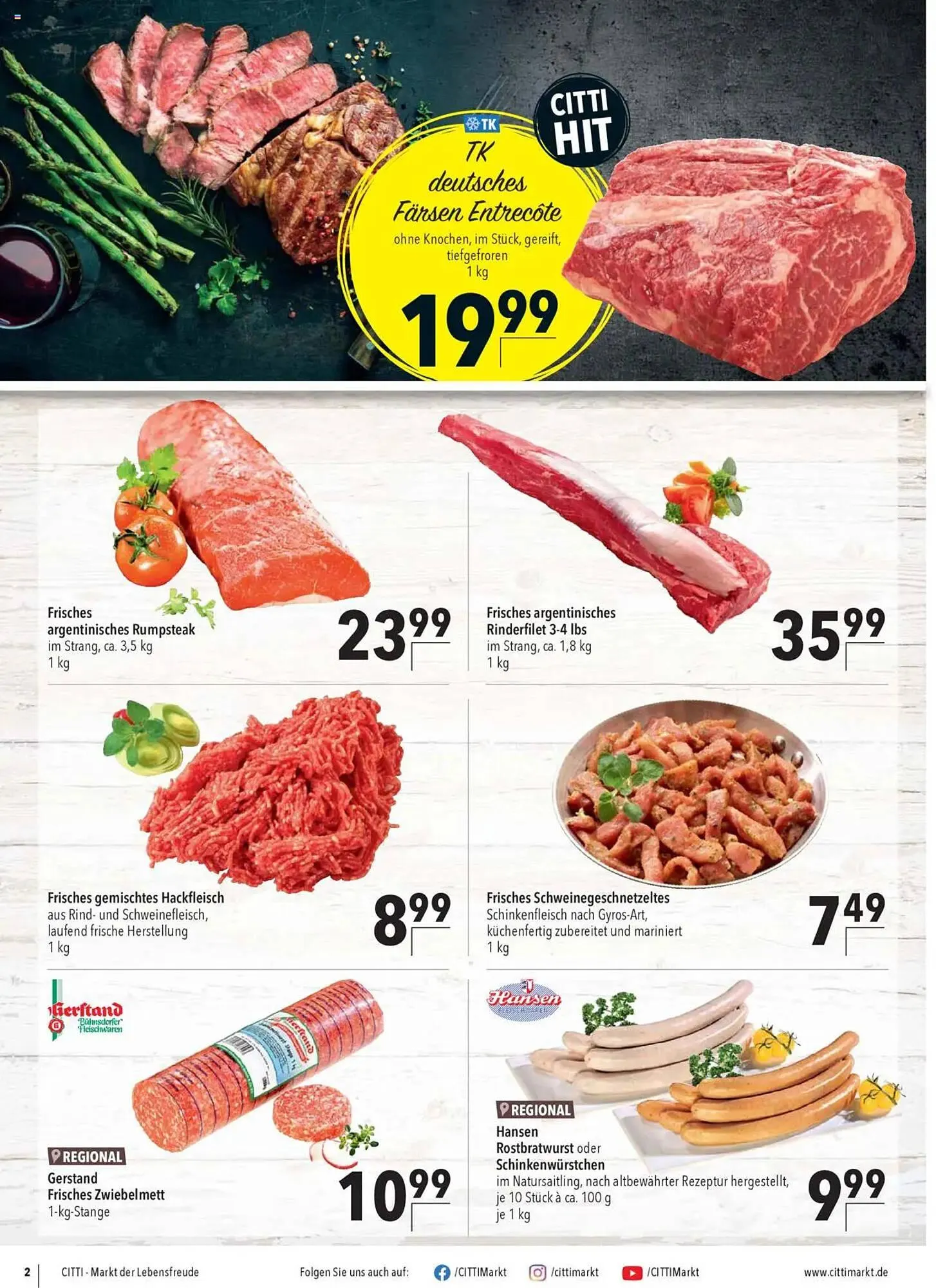 CITTI Markt Prospekt von 7. Mai bis 20. Mai 2025 - Prospekt seite 2