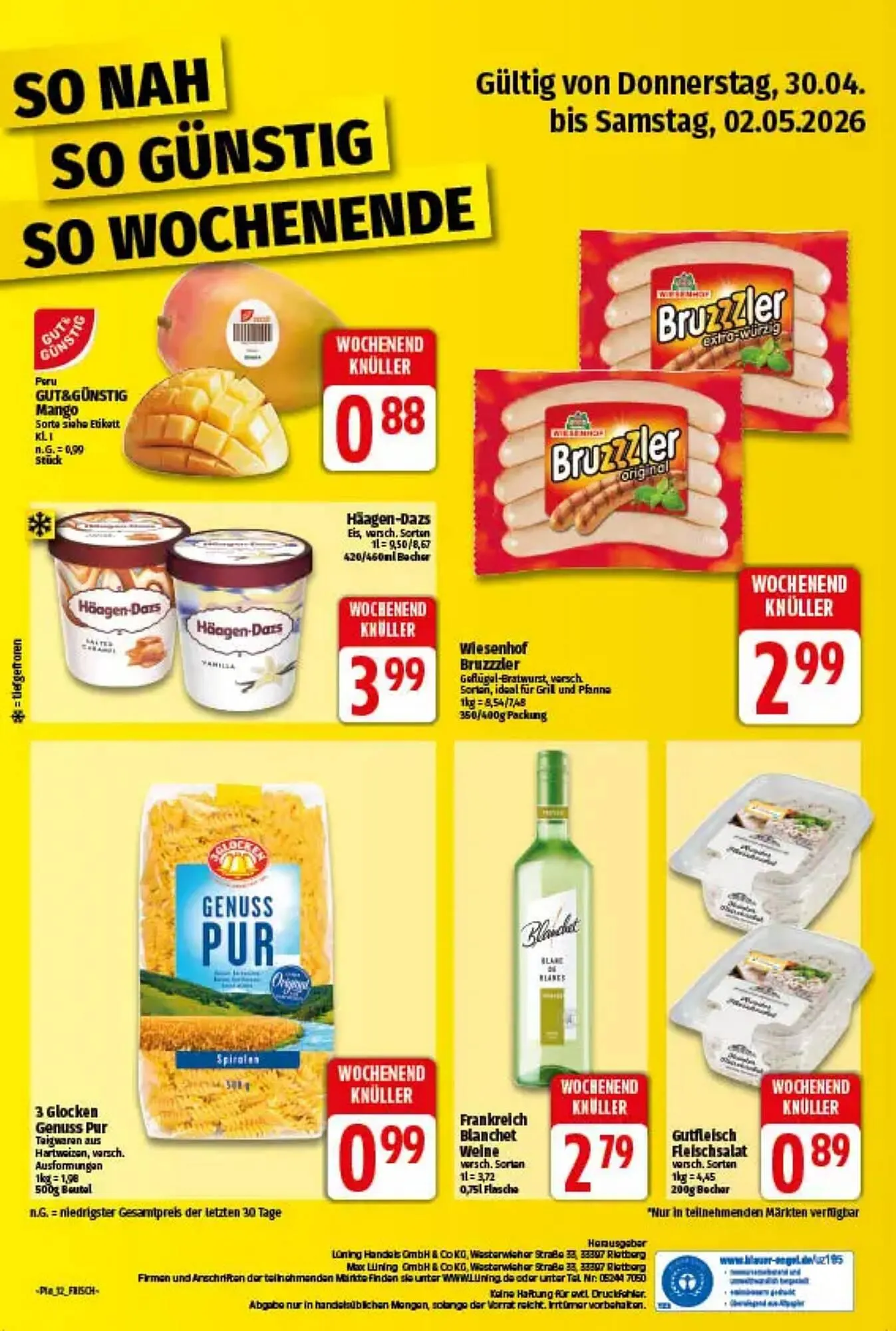 Ihr Frischmarkt Prospekt von 27. April bis 2. Mai 2026 - Prospekt seite 12