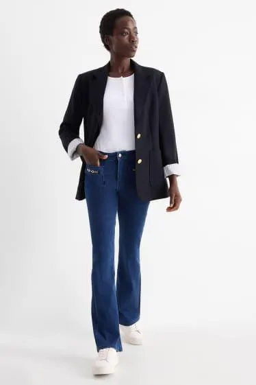 Bootcut jeans - mid-rise waist