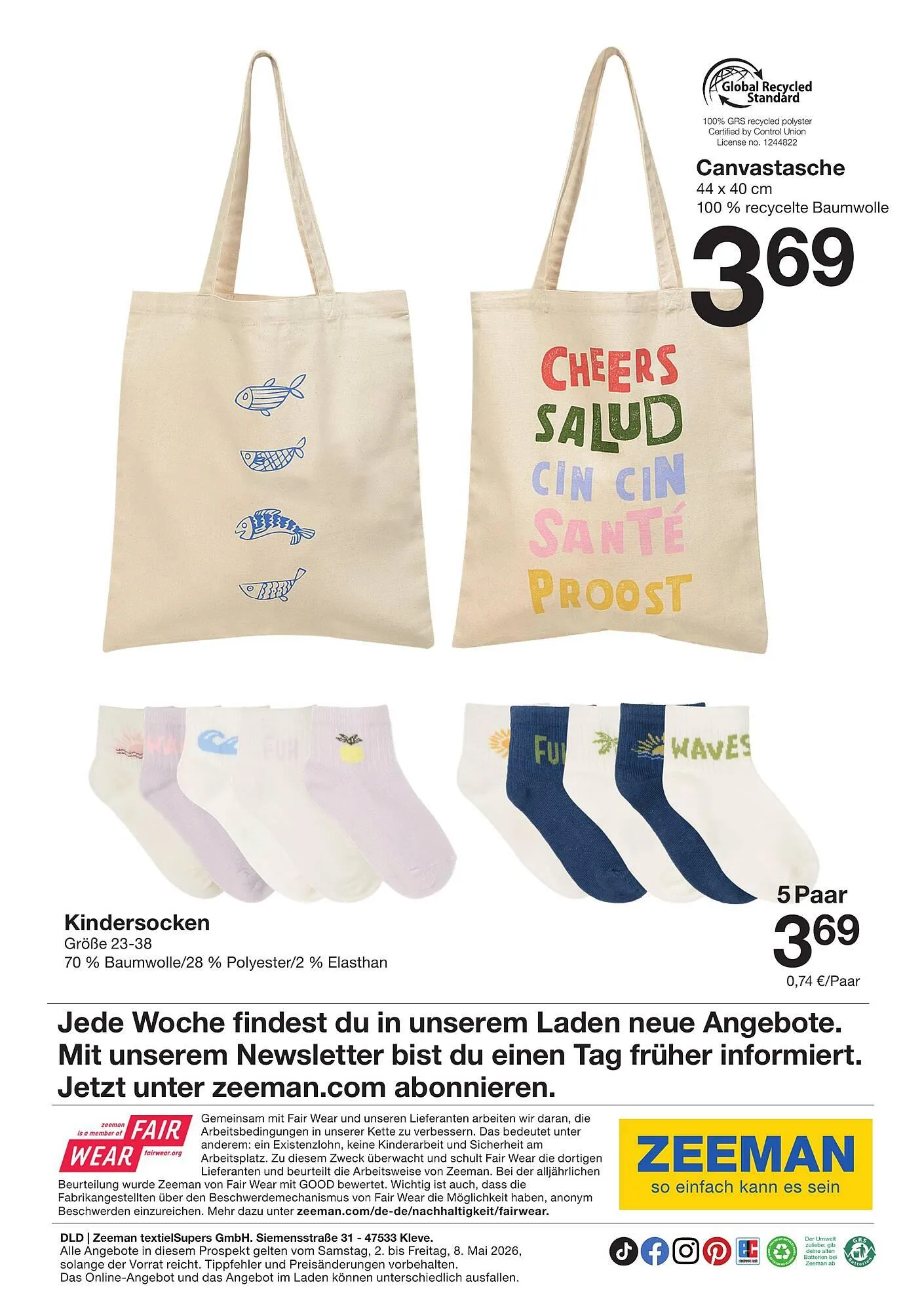 Zeeman Prospekt von 2. Mai bis 8. Mai 2026 - Prospekt seite 23