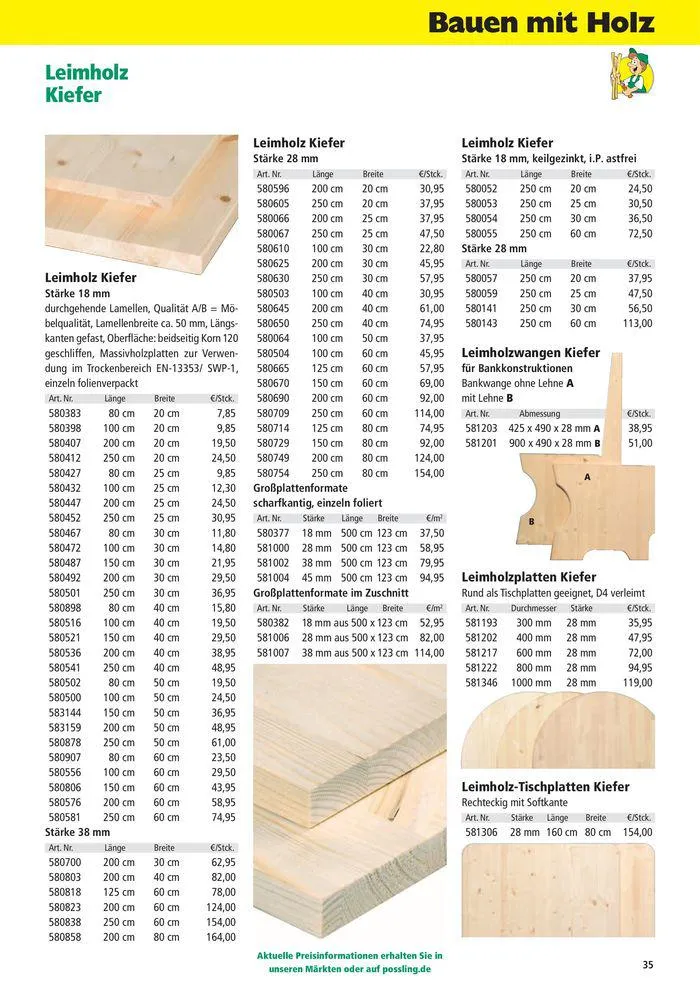 Holz-& Baukatalog 2024/25 von 27. März bis 31. Januar 2025 - Prospekt seite 35