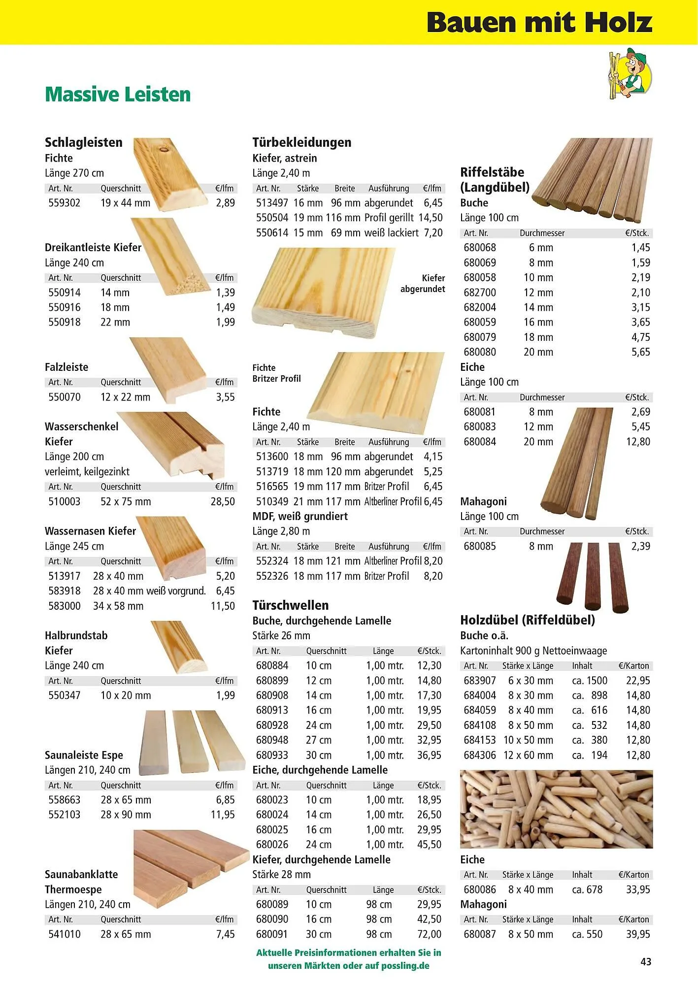 Holz Possling Prospekt von 1. April bis 31. Juli 2026 - Prospekt seite 43