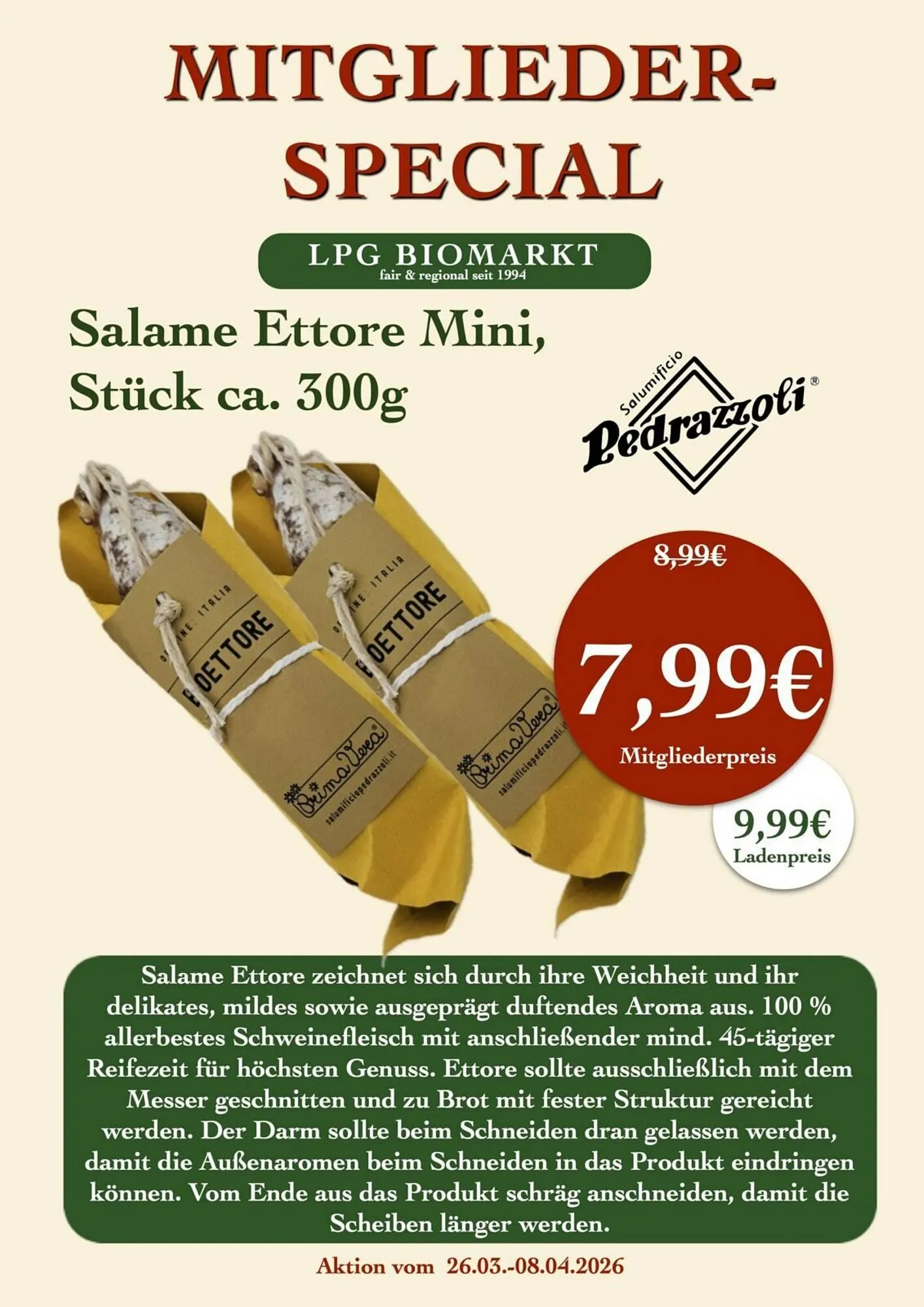 LPG Biomarkt Prospekt von 26. März bis 1. April 2026 - Prospekt seite 27