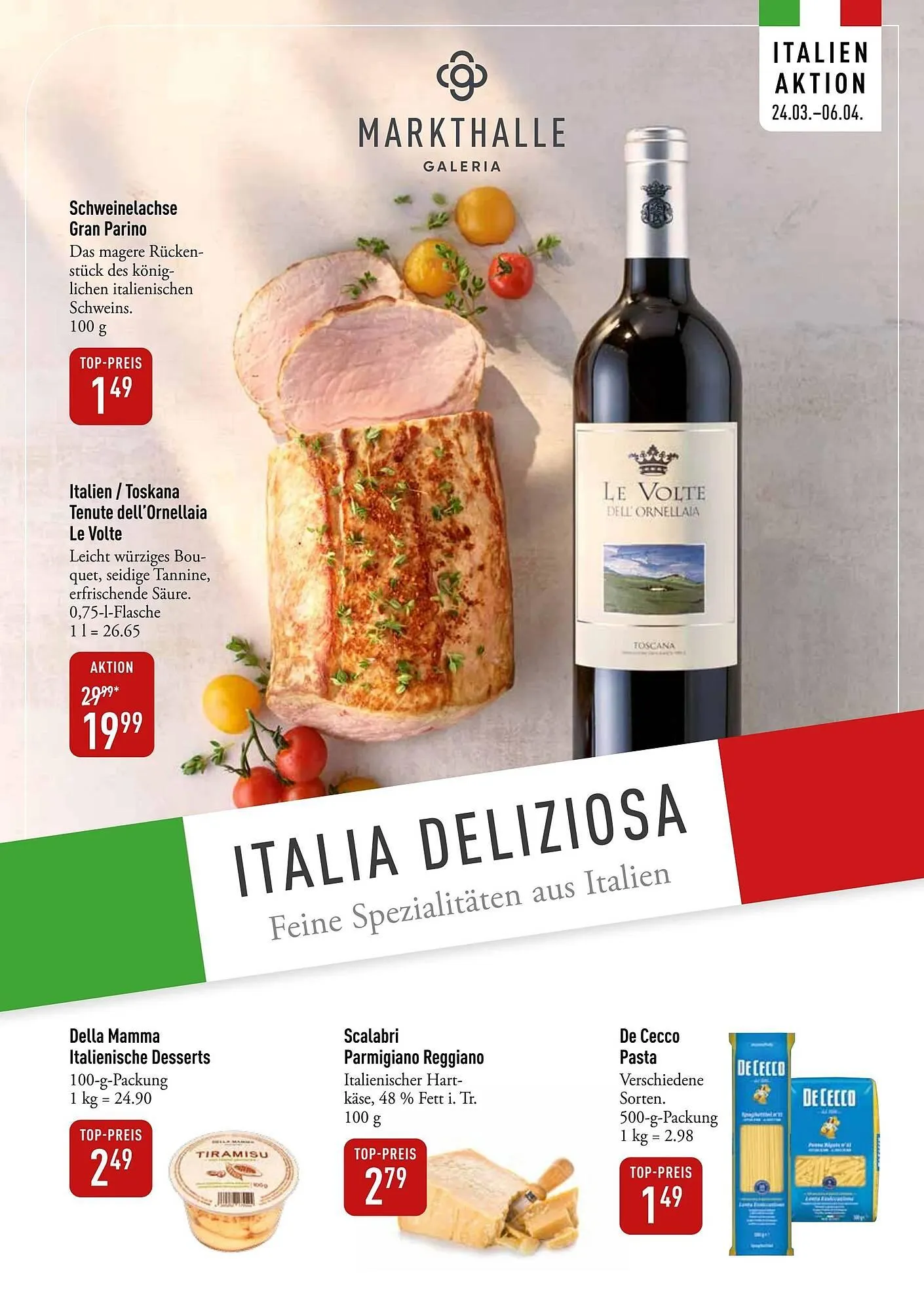 Galeria Markthalle Prospekt von 24. März bis 6. April 2025 - Prospekt seite 1