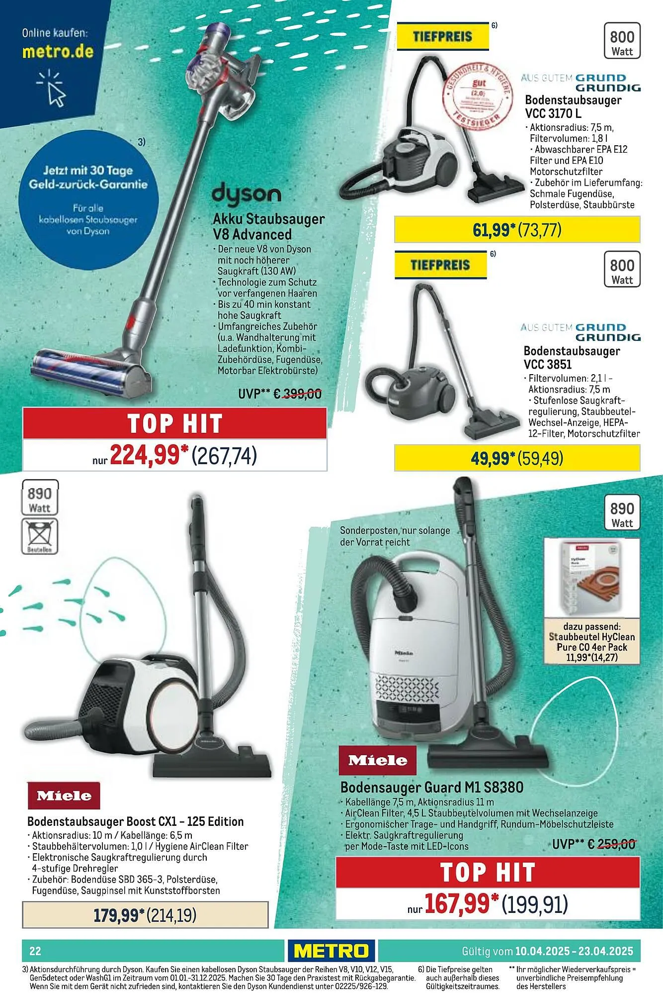 METRO Prospekt von 10. April bis 23. April 2025 - Prospekt seite 22