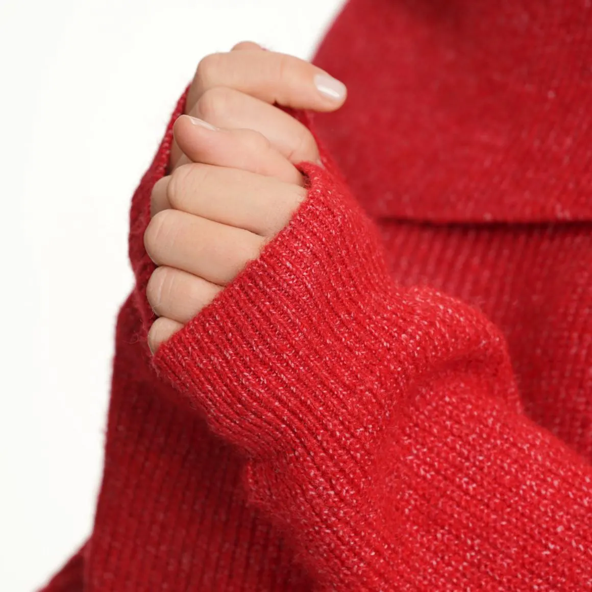 Damen Strickpullover in Rippstrick