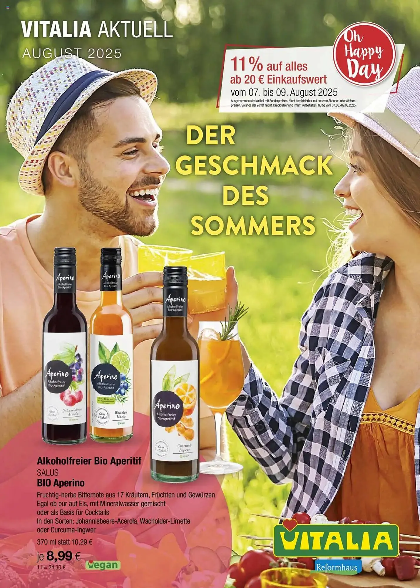Vitalia Prospekt von 1. August bis 31. August 2025 - Prospekt seite 1