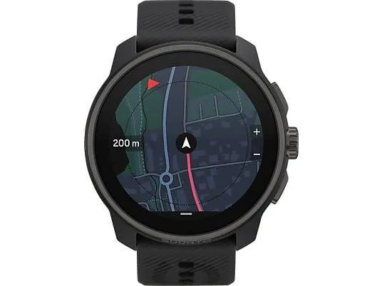 SUUNTO Race S Sportuhr Glasfaserverstärktes Polyamid Silikon, 125–175 mm (Zusatzarmband bis 215 mm), All Black