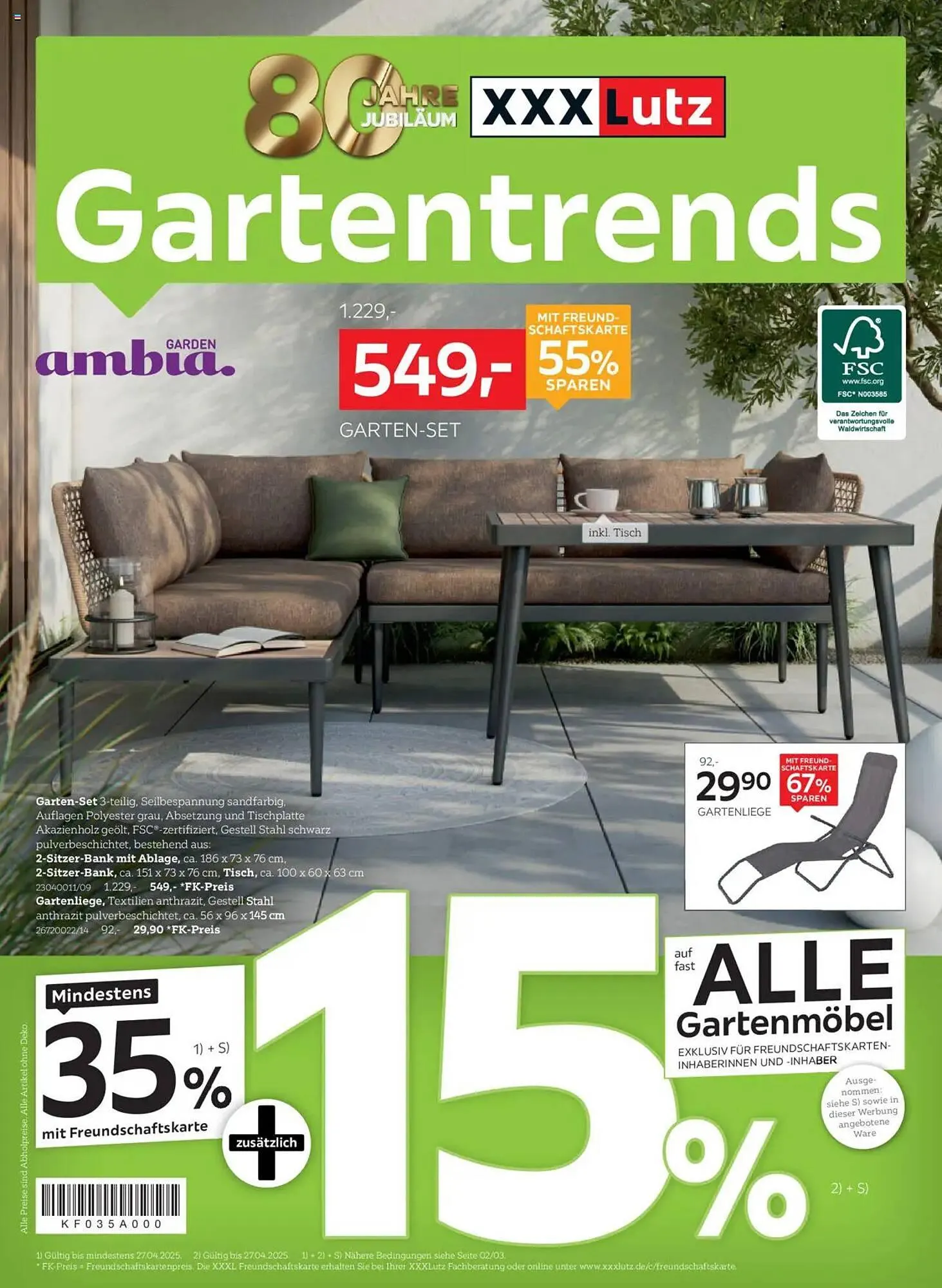 XXXLutz Prospekt von 13. April bis 27. April 2025 - Prospekt seite 1