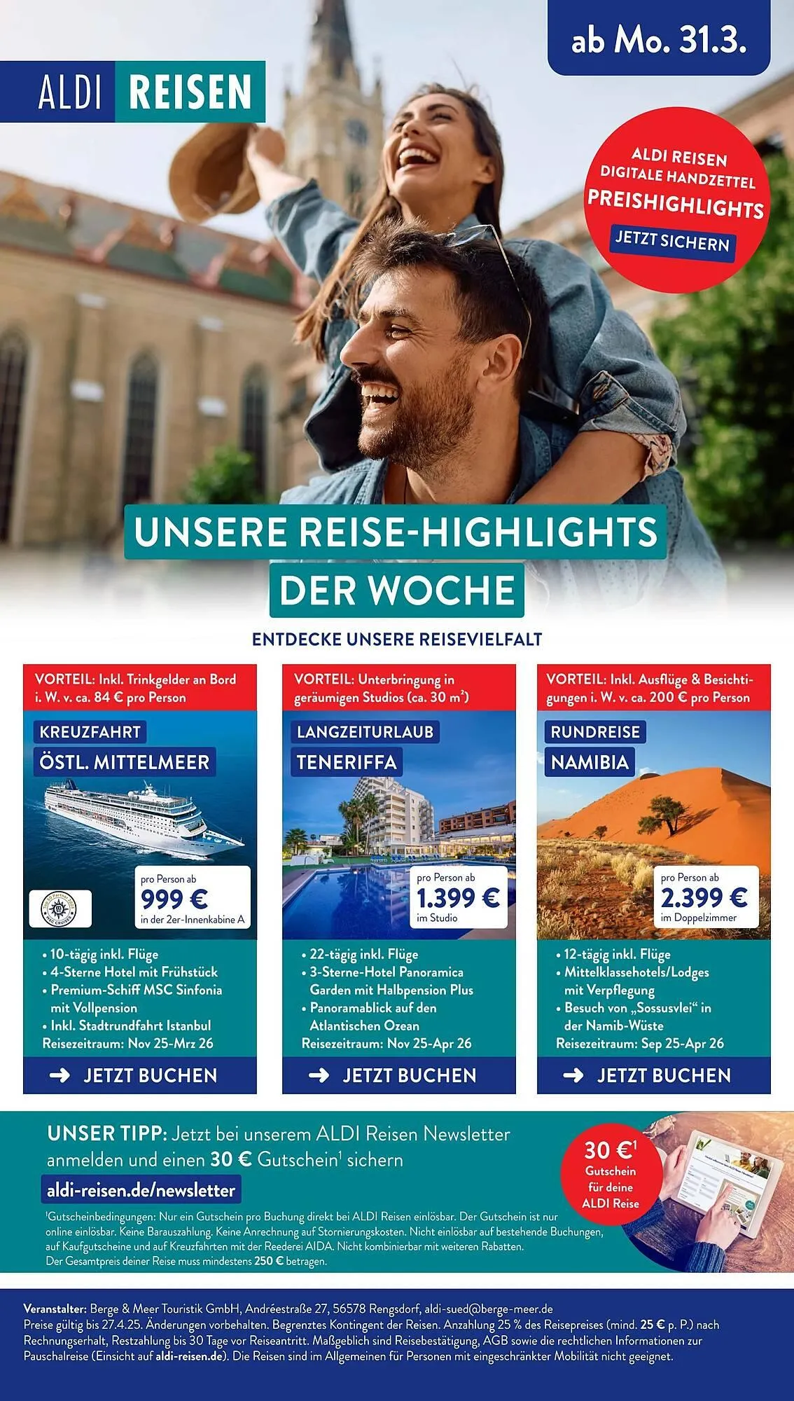 Aldi Süd Prospekt von 14. April bis 20. April 2025 - Prospekt seite 31