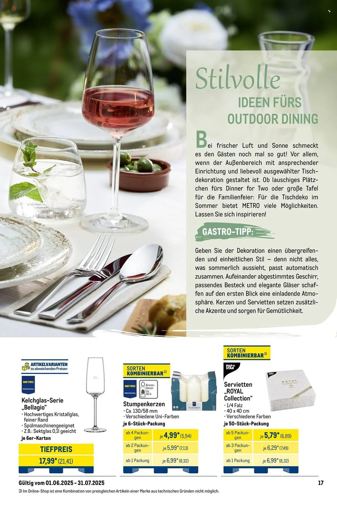 METRO Prospekt von 1. Juni bis 31. Juli 2025 - Prospekt seite 17