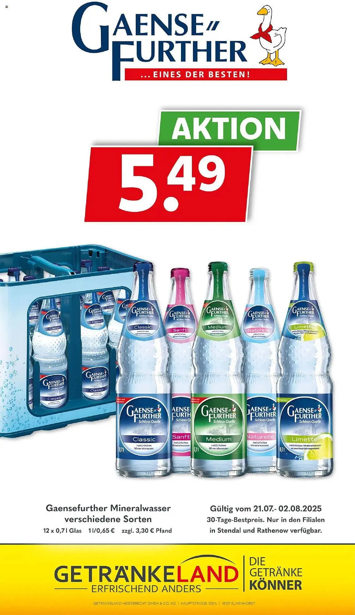 Getränkeland Prospekt von 21. Juli bis 2. August 2025 - Prospekt seite 16