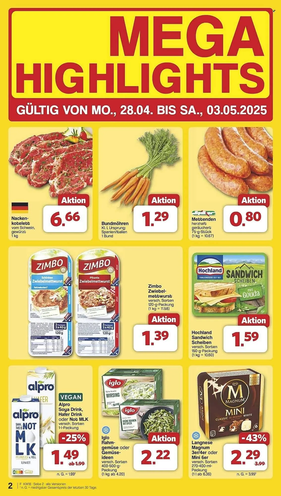 Famila Nord Ost Prospekt von 28. April bis 3. Mai 2025 - Prospekt seite 2