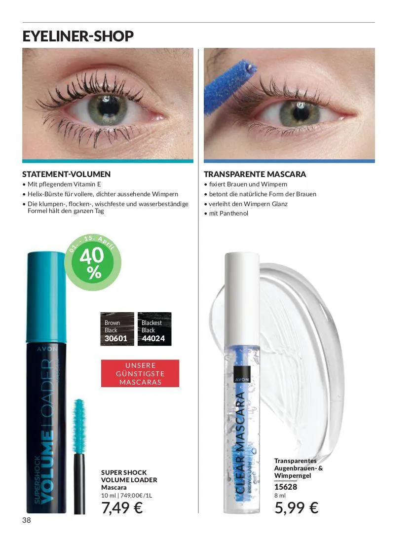 Avon Aktueller Prospekt von 9. April bis 23. April 2025 - Prospekt seite 38
